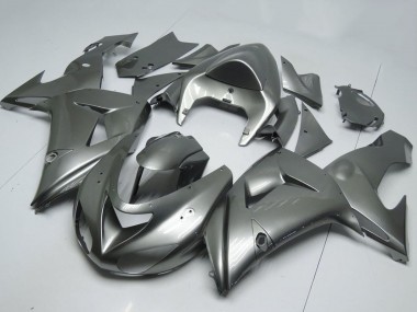 Custom 2006-2007 Kawasaki ZX10R Motorcycle Fairings - Glossy Grey UK