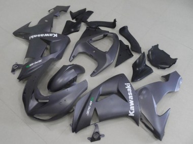 Custom 2006-2007 Kawasaki ZX10R Motorcycle Fairings - Matte Grey White Decal UK