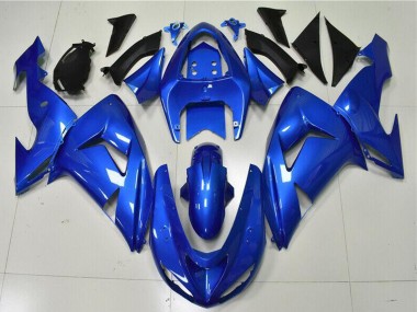 Custom 2006-2007 Kawasaki ZX10R Motorcycle Fairing - Blue UK