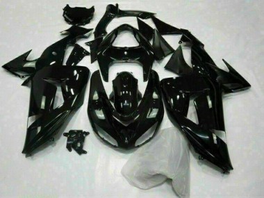 Custom 2006-2007 Kawasaki ZX10R Motorcycle Fairing - Glossy Black UK
