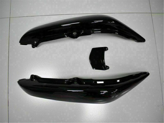 2006-2008 Kawasaki EX650 Motorcycle Fairings - Glossy Black Red Flame UK