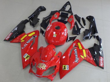 Custom 2006-2011 Aprilia RS125 Motorcycle Fairings - Red Black Yellow UK