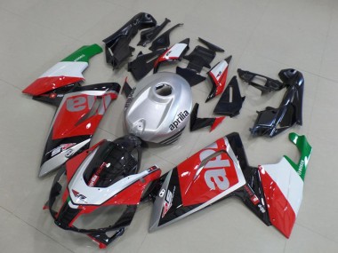 Custom 2006-2011 Aprilia RS125 Motorcycle Fairings - Red White Black Silver Green UK