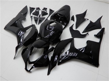 Custom 2007-2008 Honda CBR600RR Motorcycle Fairings - Glossy Black UK