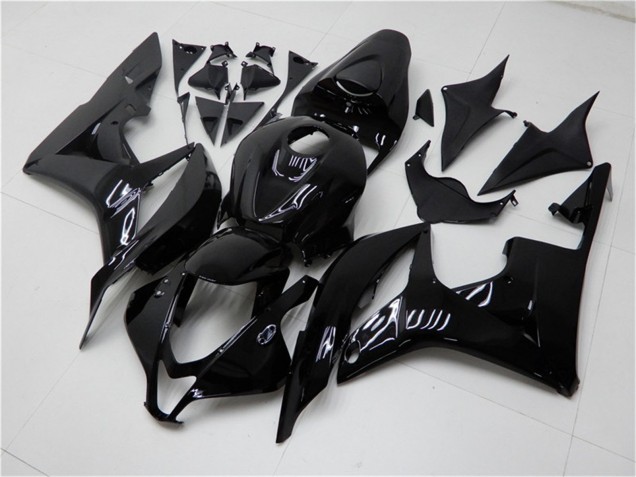 2007-2008 Honda CBR600RR Motorcycle Fairings - Glossy Black UK