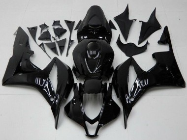Custom 2007-2008 Honda CBR600RR Motorcycle Fairings - Glossy Black UK