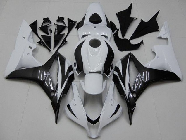 2007-2008 Honda CBR600RR Bike Fairings - White Glossy Black UK
