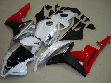 Custom 2007-2008 Honda CBR600RR Motorcycle Fairings - White Silver Red Glossy Black UK