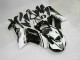 2007-2008 Kawasaki ZX6R Motorcycle Fairings - Black White UK