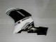 2007-2008 Kawasaki ZX6R Motorcycle Fairings - Black White UK