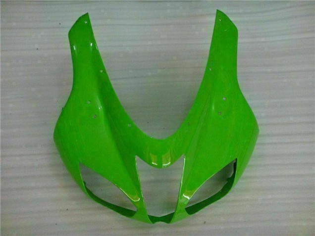 2007-2008 Kawasaki ZX6R Motorcycle Fairings - Green White Ninja UK