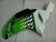 2007-2008 Kawasaki ZX6R Motorcycle Fairings - Green White Ninja UK