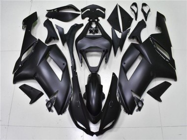 Custom 2007-2008 Kawasaki ZX6R Motorcycle Fairings - Matte Black UK