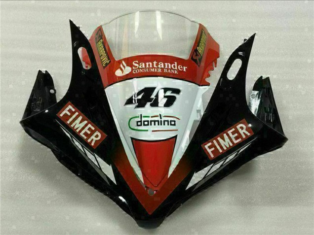 2007-2008 Yamaha YZF R1 Motorcycle Fairings - Red White Black Fimer Santander 46 UK