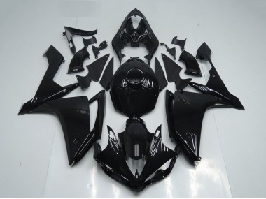 Custom 2007-2008 Yamaha YZF R1 Motorcycle Fairings - Glossy Black UK