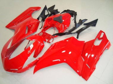 Custom 2007-2014 Ducati 848 1098 1198 Motorcycle Fairings - Red UK