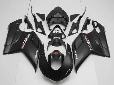 Custom 2007-2014 Ducati 848 Motorcycle Fairings - Matte Black Corse UK