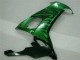 2008-2010 Kawasaki ZX10R Motorcycle Fairings - Glossy Black Green Flame UK