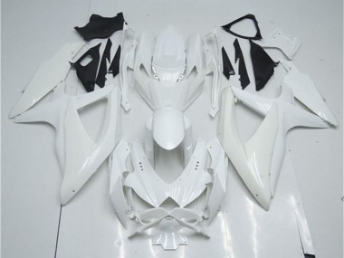 Custom 2008-2010 Suzuki GSXR 600/750 Motorcycle Fairing - White UK