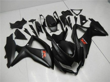 Custom 2008-2010 Suzuki GSXR 600/750 Motorcycle Fairings - Matte Black Red UK