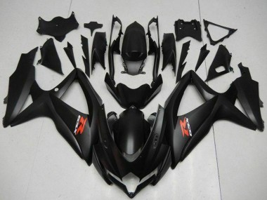 Custom 2008-2010 Suzuki GSXR 600/750 Motorcycle Fairings - Matte Black Red UK