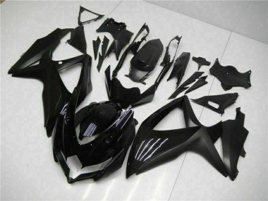Custom 2008-2010 Suzuki GSXR 600/750 Motorcycle Fairings - Glossy Black Matte Black UK