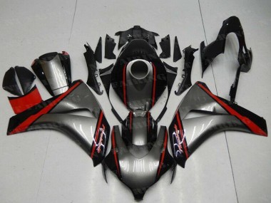 Custom 2008-2011 Honda CBR1000RR Motorcycle Fairing - Grey Red Glossy Black UK