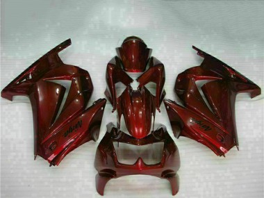 Custom 2008-2012 Kawasaki EX250 Motorcycle Fairings - Maroon Red UK