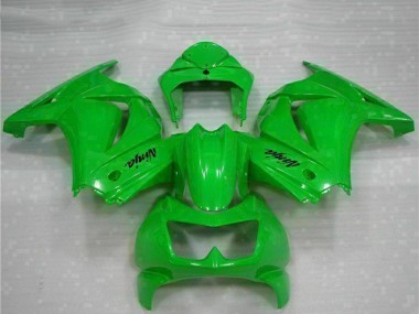 Custom 2008-2012 Kawasaki EX250 Motorcycle Fairings - Green UK