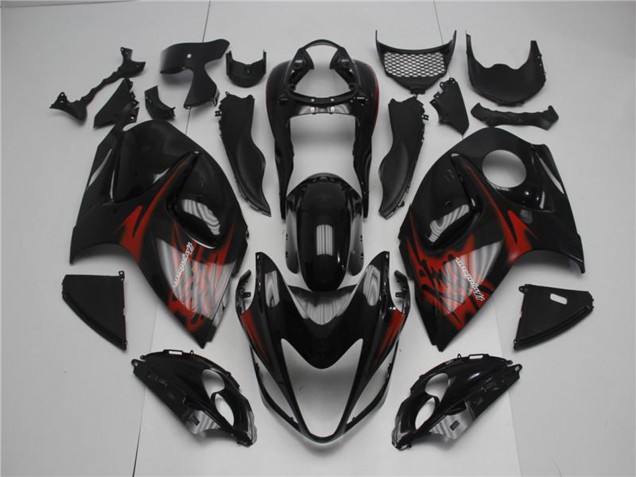 2008-2020 Suzuki GSXR 1300 Hayabusa Motorcycle Fairings - Glossy Black Red UK
