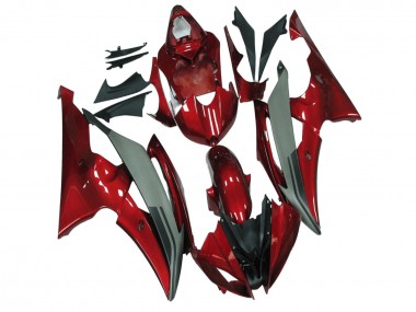 Custom 2008-2016 Yamaha YZF R6 Motorcycle Fairings - Red Grey UK