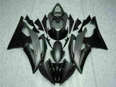Custom 2008-2016 Yamaha YZF R6 Motorcycle Fairings - Grey Matte Black UK