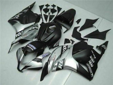 Custom 2009-2012 Honda CBR600RR Motorcycle Fairings - Silver Matte Black Repsol UK