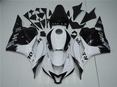 Custom 2009-2012 Honda CBR600RR Motorcycle Fairing - White Glossy Black Repsol UK