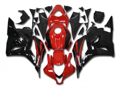 Custom 2009-2012 Honda CBR600RR Motorcycle Fairing Kits - Red Glossy Black UK