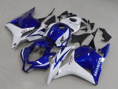 Custom 2009-2012 Honda CBR600RR Motorcycle Fairings - White Blue UK