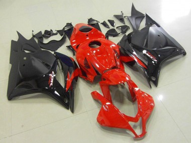 Custom 2009-2012 Honda CBR600RR Motorcycle Fairings - Red Glossy Black Matte Black OEM Style UK