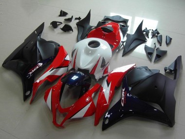 Custom 2009-2012 Honda CBR600RR Motorcycle Fairings - White Red Dark Blue Glossy Black UK