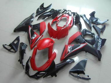 Custom 2009-2016 Suzuki GSXR 1000 Motorcycle Fairings - Red Matte Black UK