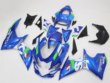 Custom 2011-2024 Suzuki GSXR 600/750 Motorcycle Fairings - Blue White Green UK