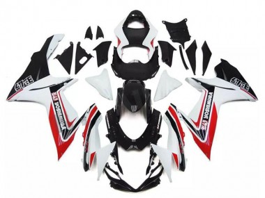 Custom 2011-2024 Suzuki GSXR 600/750 Motorcycle Fairings - White Red Black Alstare UK