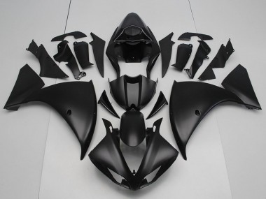 Custom 2012-2014 Yamaha YZF R1 Motorcycle Fairings - Matte Black UK