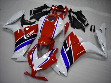 Custom 2012-2016 Honda CBR1000RR Bike Fairings - White Red Blue UK