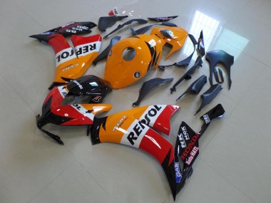 Custom 2012-2016 Honda CBR1000RR Bike Fairings - Orange White Red Glossy Black Repsol UK