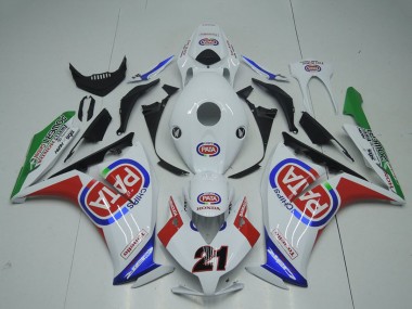 Custom 2012-2016 Honda CBR1000RR Motorcycle Fairings - White Red Blue Green Pata 21 UK
