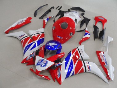 Custom 2012-2016 Honda CBR1000RR Motorcycle Fairings - White Red Blue HRC 23 UK