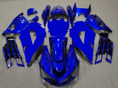 Custom 2012-2024 Kawasaki ZX14R ZZR1400 Motorcycle Fairings - Blue Black UK