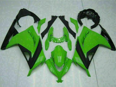 Custom 2013-2024 Kawasaki Ninja 300 EX300R Motorcycle Fairings - Green Black UK