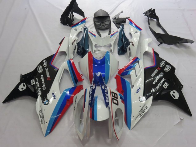 2015-2016 BMW S1000RR Motorcycle Fairings - White Red Blue Glossy Black Motorrad UK