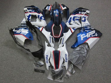 Custom 2015-2016 BMW S1000RR Motorcycle Fairings - White Red Blue HP Tyco UK